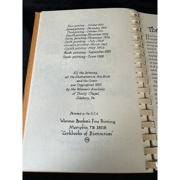 1981 Bucks County Cooks Recipe Book The Artists County 10th Printing PA - Picture 7 of 10